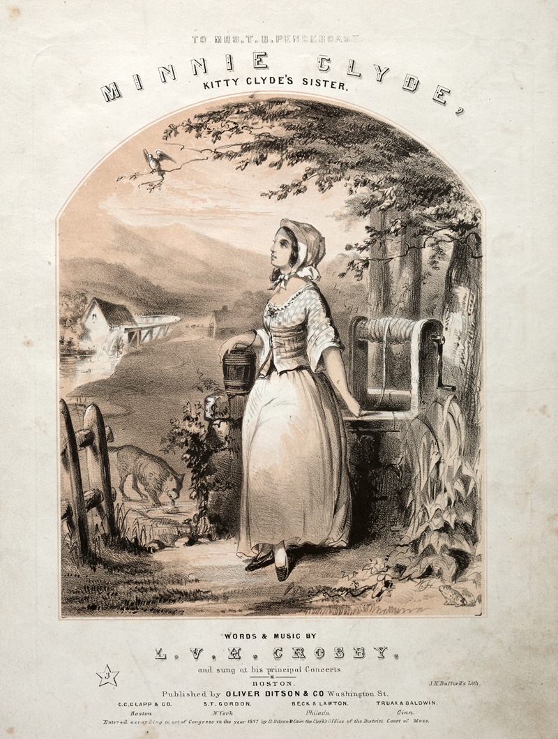 Winslow Homer - Minnie Clyde – Sheet Music Cover