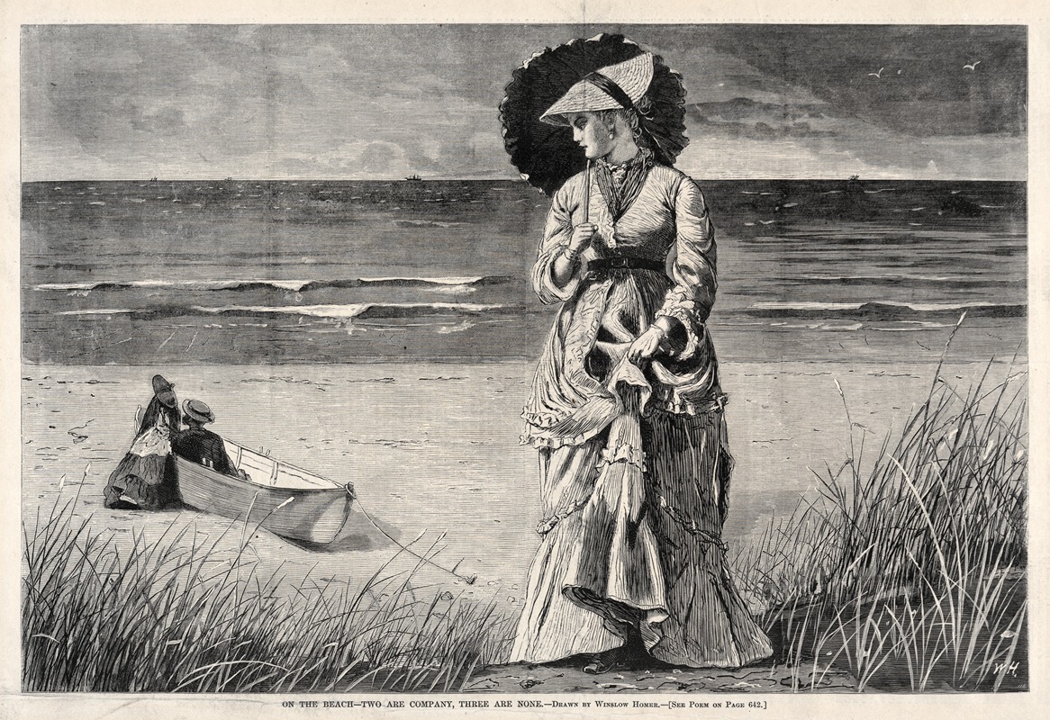 Winslow Homer - On the Beach – Two are Company, Three are None