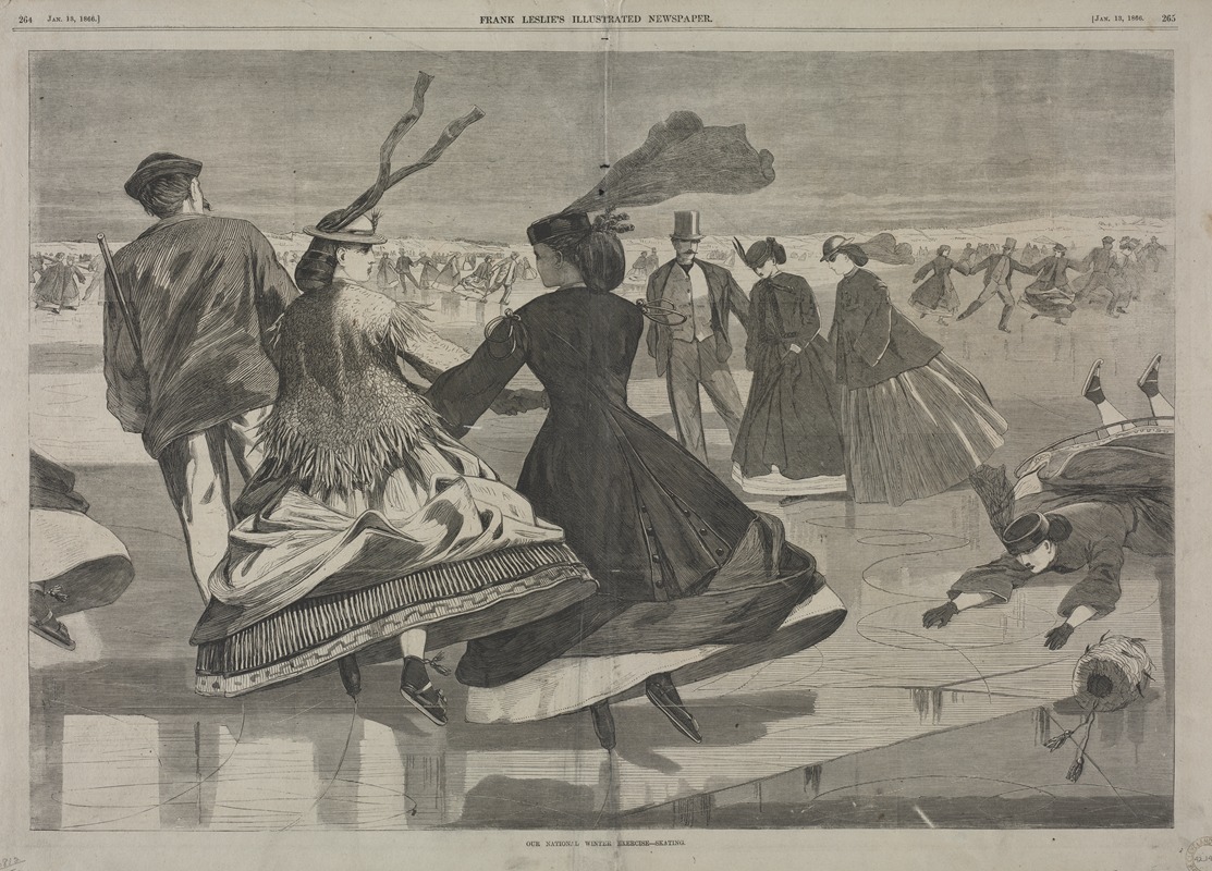 Winslow Homer - Our National Winter Exercise – Skating