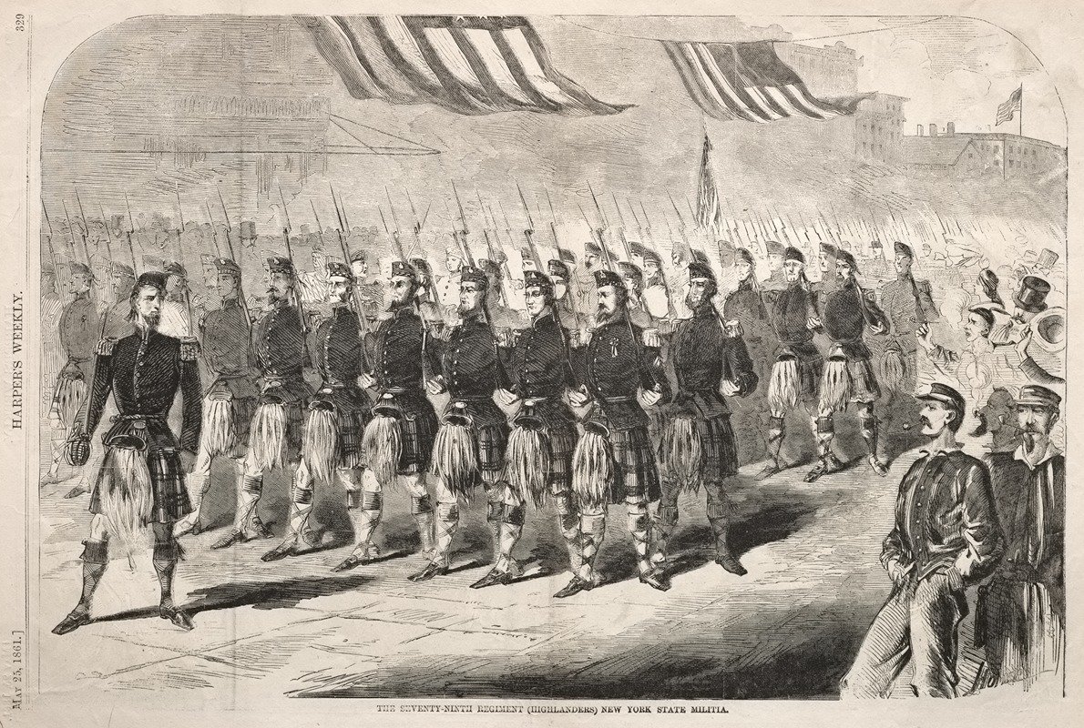 Winslow Homer - The Seventy-Ninth Regiment (Highlanders) New York State Militia