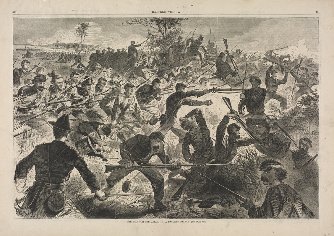 Winslow Homer - The War for the Union, 1862 – A Bayonet Charge