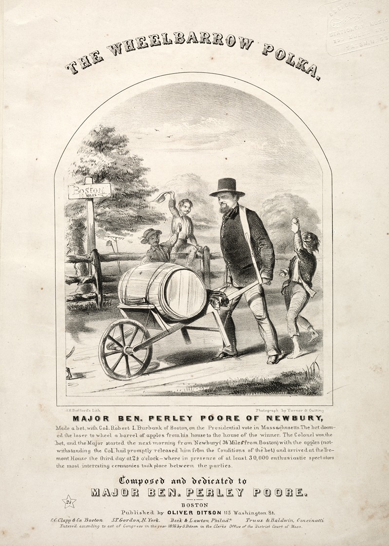 Winslow Homer - The Wheelbarrow Polka – Sheet Music Cover