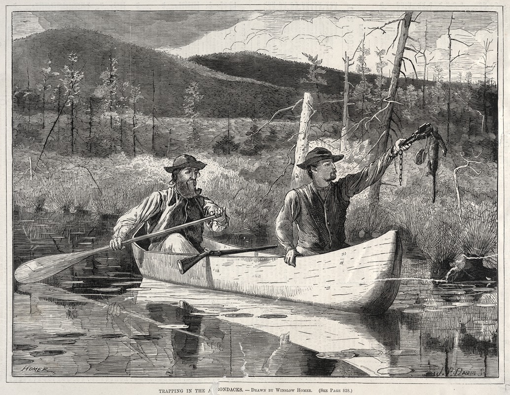 Winslow Homer - Trapping in the Adirondacks