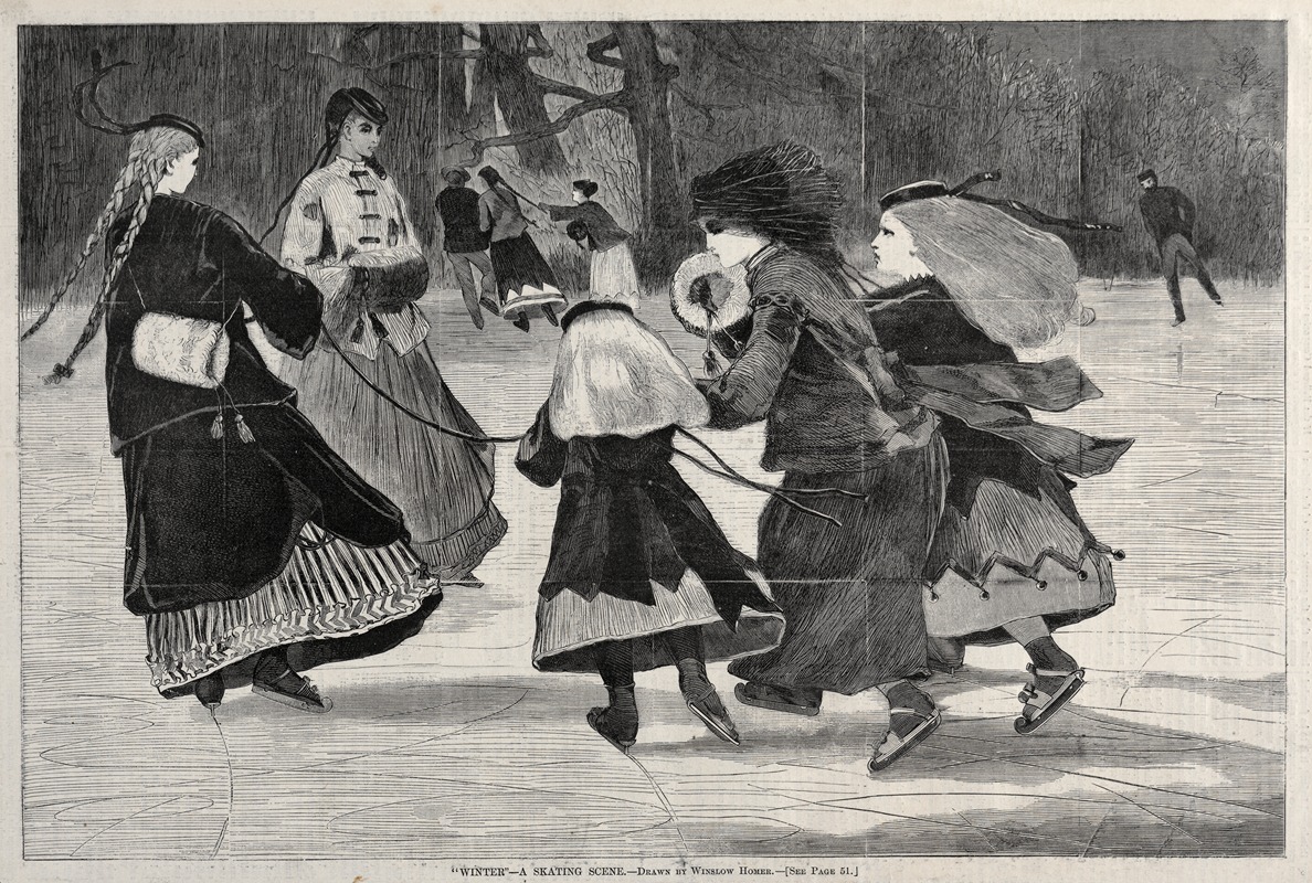 Winslow Homer - ‘Winter’ – A Skating Scene