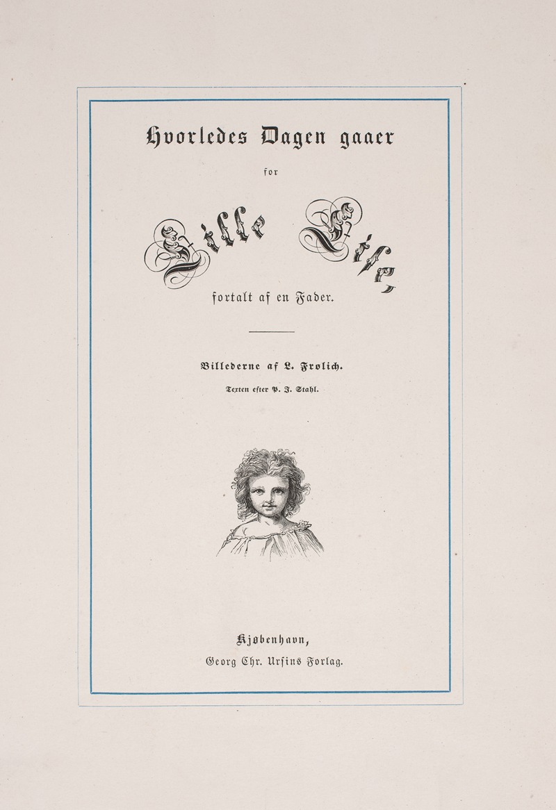 Lorenz Frølich - Hvorledes Dagen gaaer for Lille Lise Pl.12