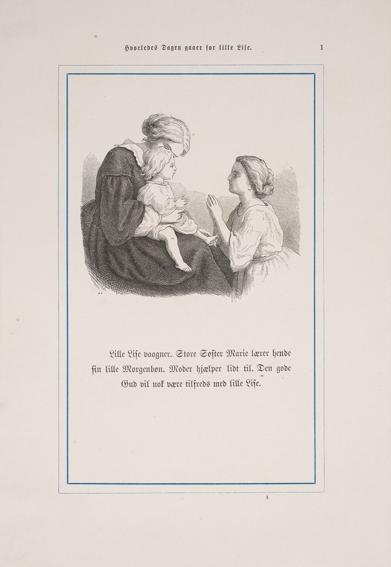 Lorenz Frølich - Hvorledes Dagen gaaer for Lille Lise Pl.17