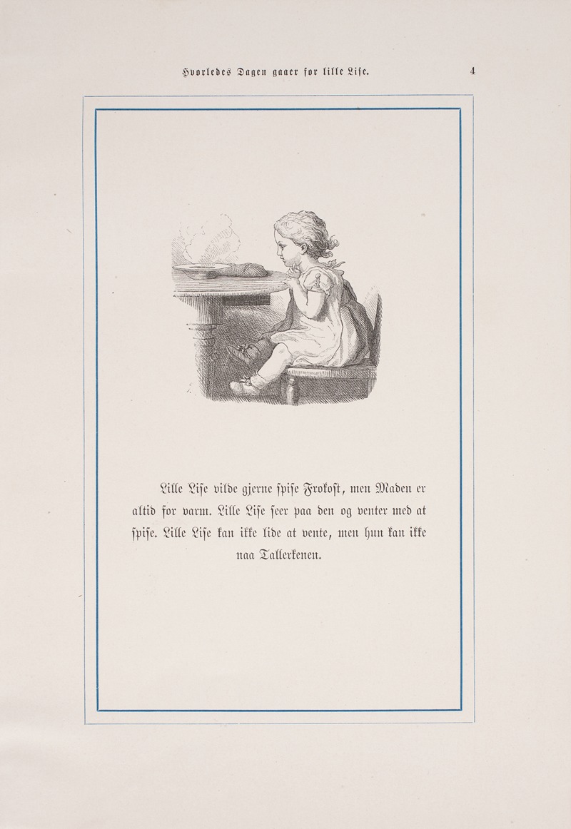 Lorenz Frølich - Hvorledes Dagen gaaer for Lille Lise Pl.20