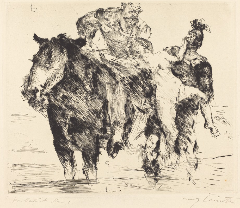 Lovis Corinth - Rape (Frauenräuber)