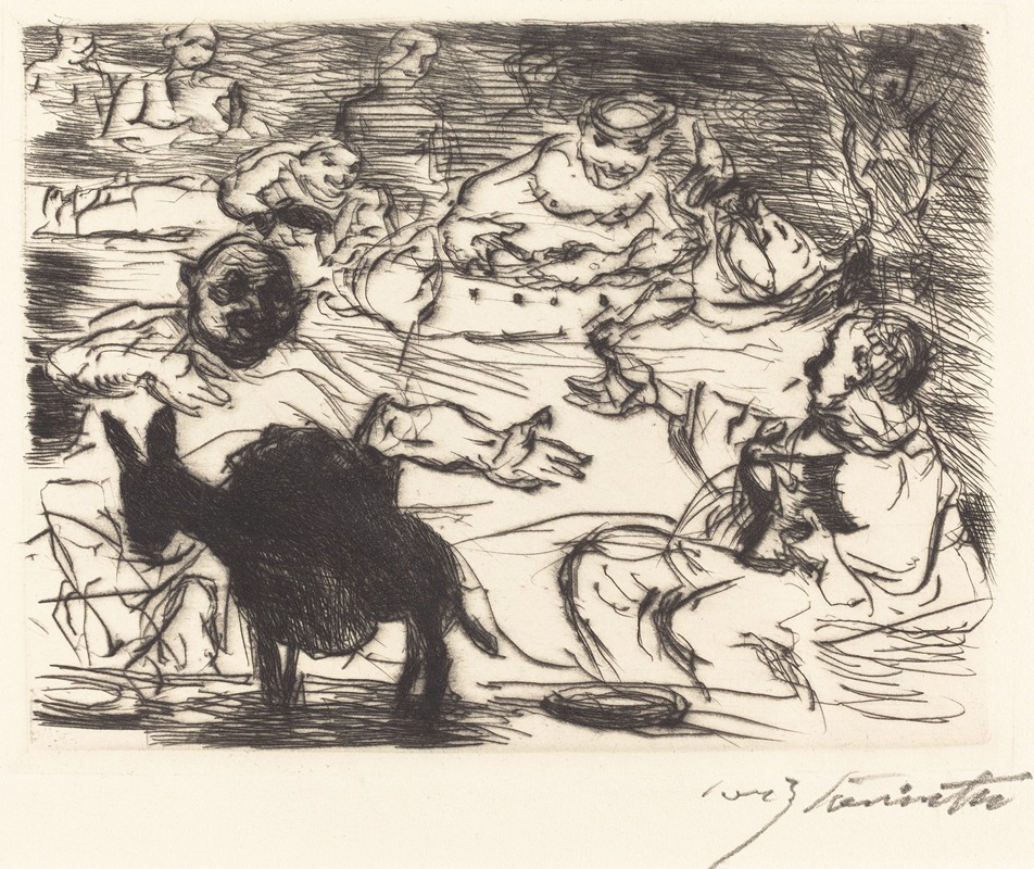 Lovis Corinth - The Banquet of Trimalchio; pl.V