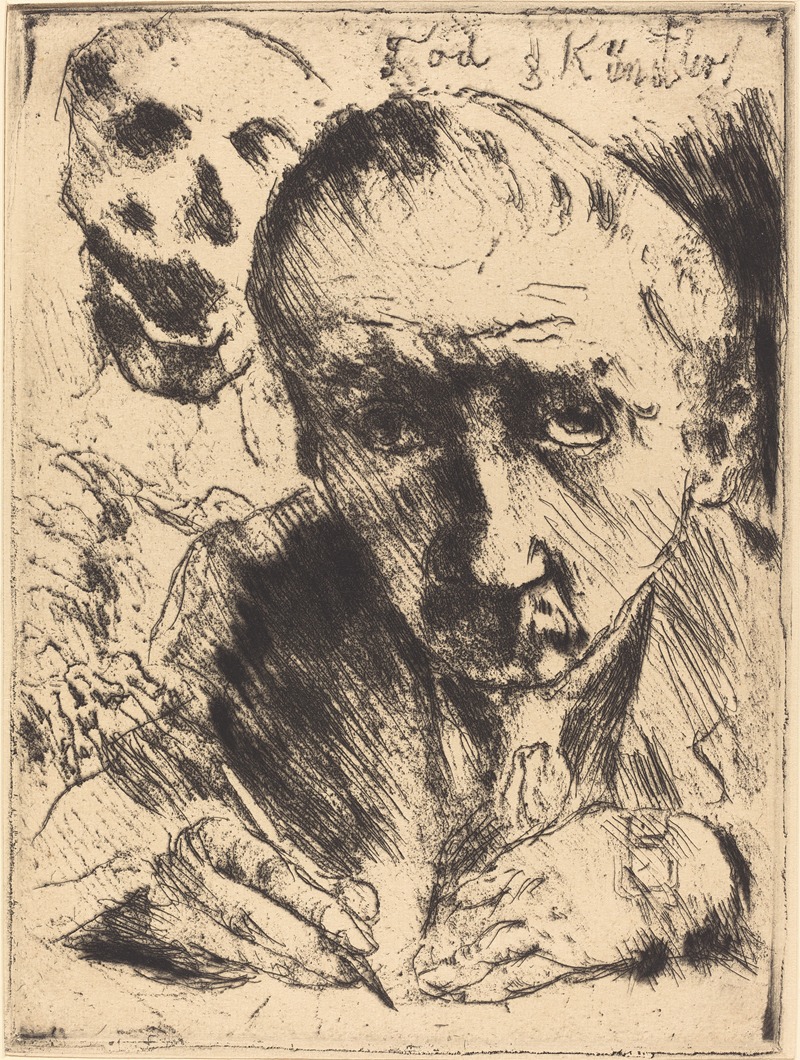 Lovis Corinth - Tod und Künstler (Death and the Artist)