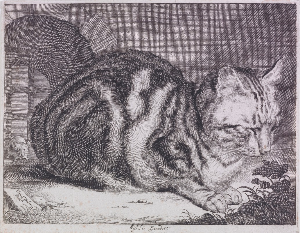 Cornelis de Visscher - The Large Cat