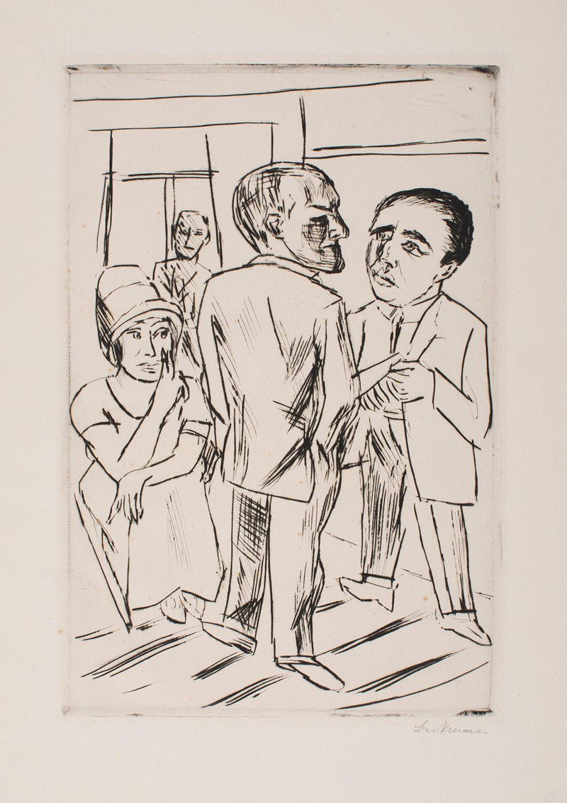 Max Beckmann - At the Hotel (The Dollar)