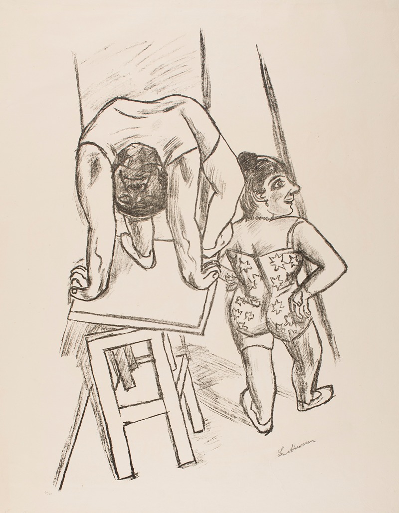 Max Beckmann - Before going on (Acrobats)