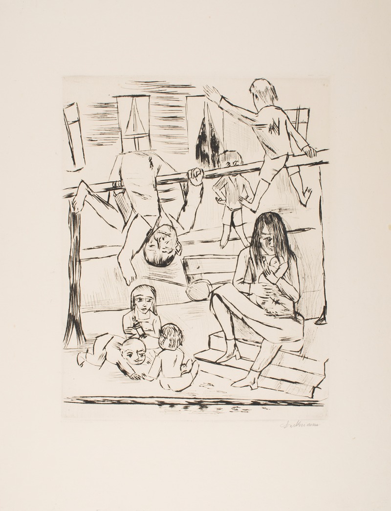 Max Beckmann - Children Playing