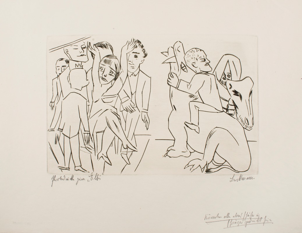 Max Beckmann - Ebbi; Illustrations for Act III