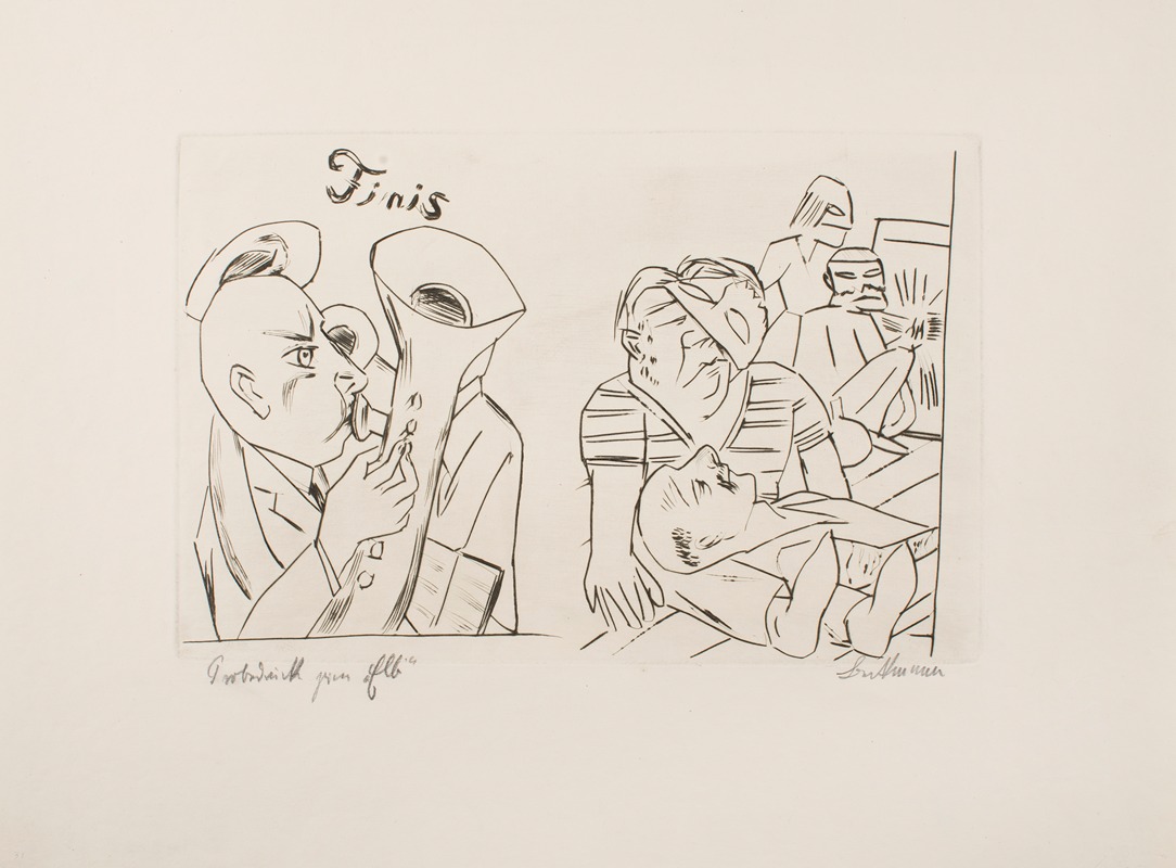 Max Beckmann - Ebbi; Illustrations for Act IV