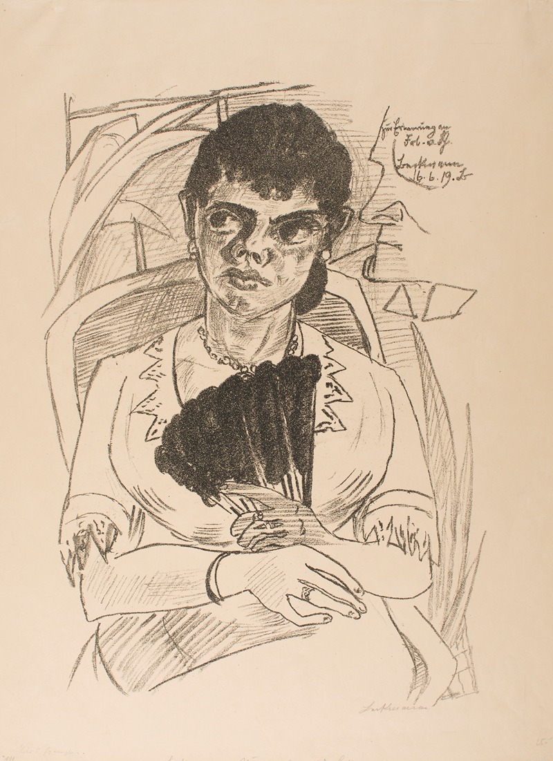 Max Beckmann - In Remembrance of Miss von Sch.