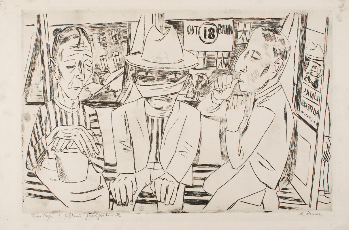 Max Beckmann - In the Tram