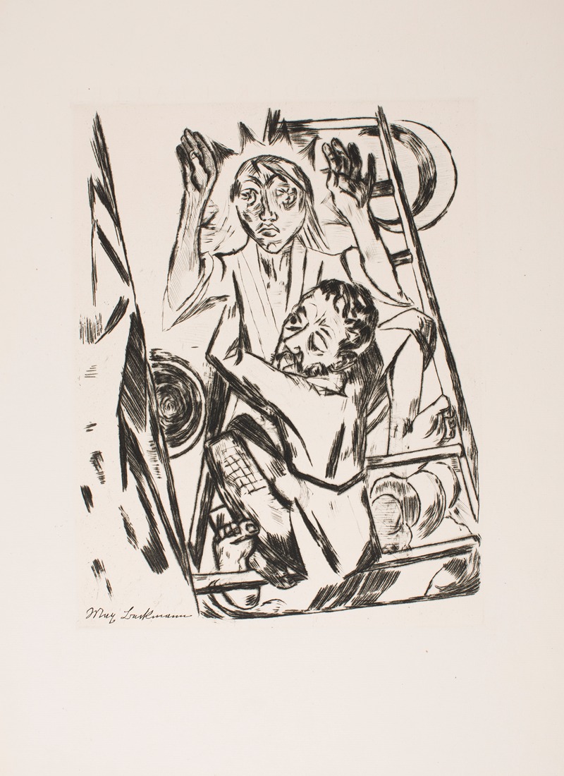 Max Beckmann - Jacob Wrestling with the Angel