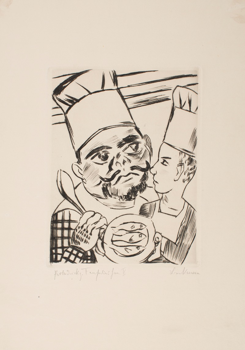 Max Beckmann - King Jerum’s Son Ursulus as a Cook’s Apprentice in his Father’s Kitchen