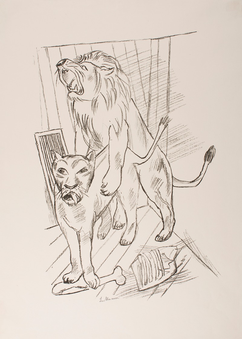 Max Beckmann - Lion Couple