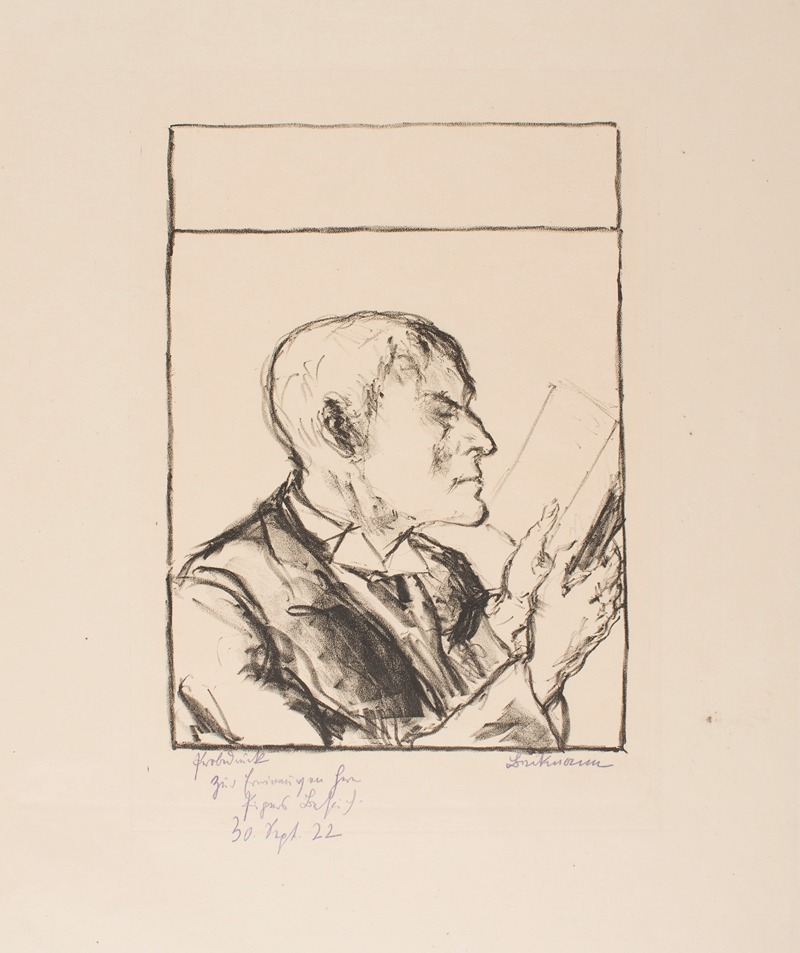 Max Beckmann - Man Reading I (Self-Portrait)