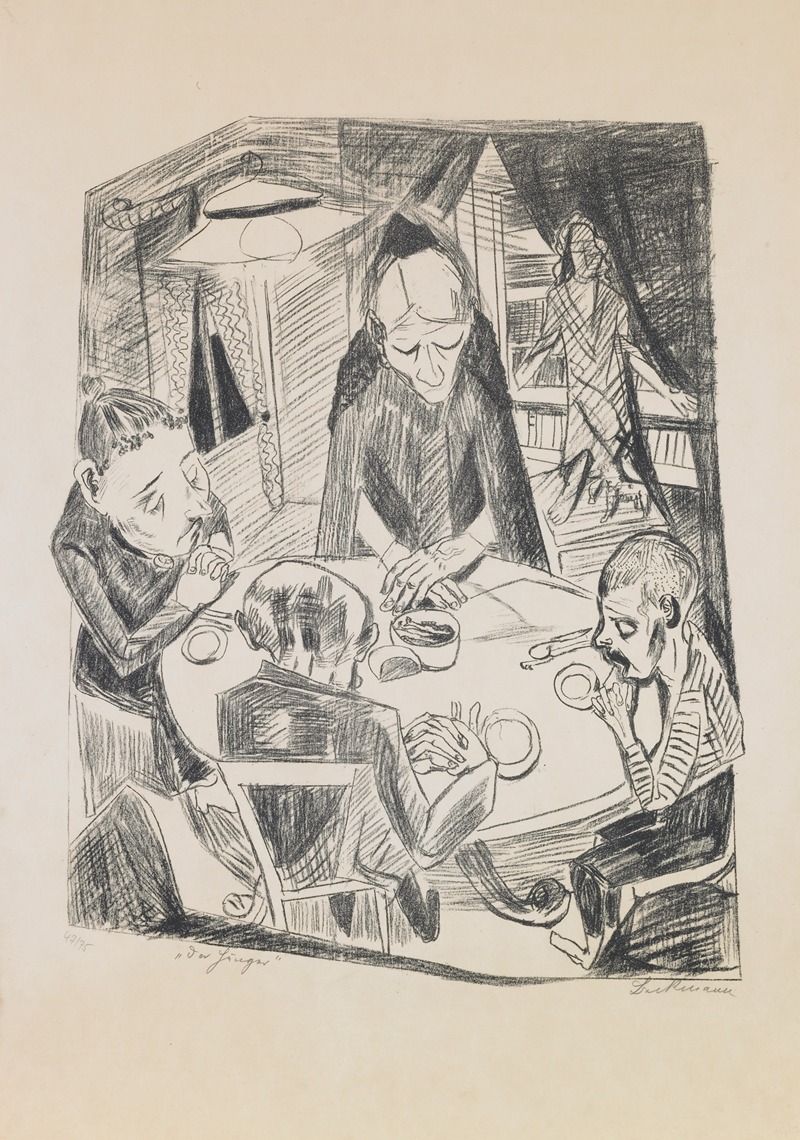 Max Beckmann - plate 5; Hunger