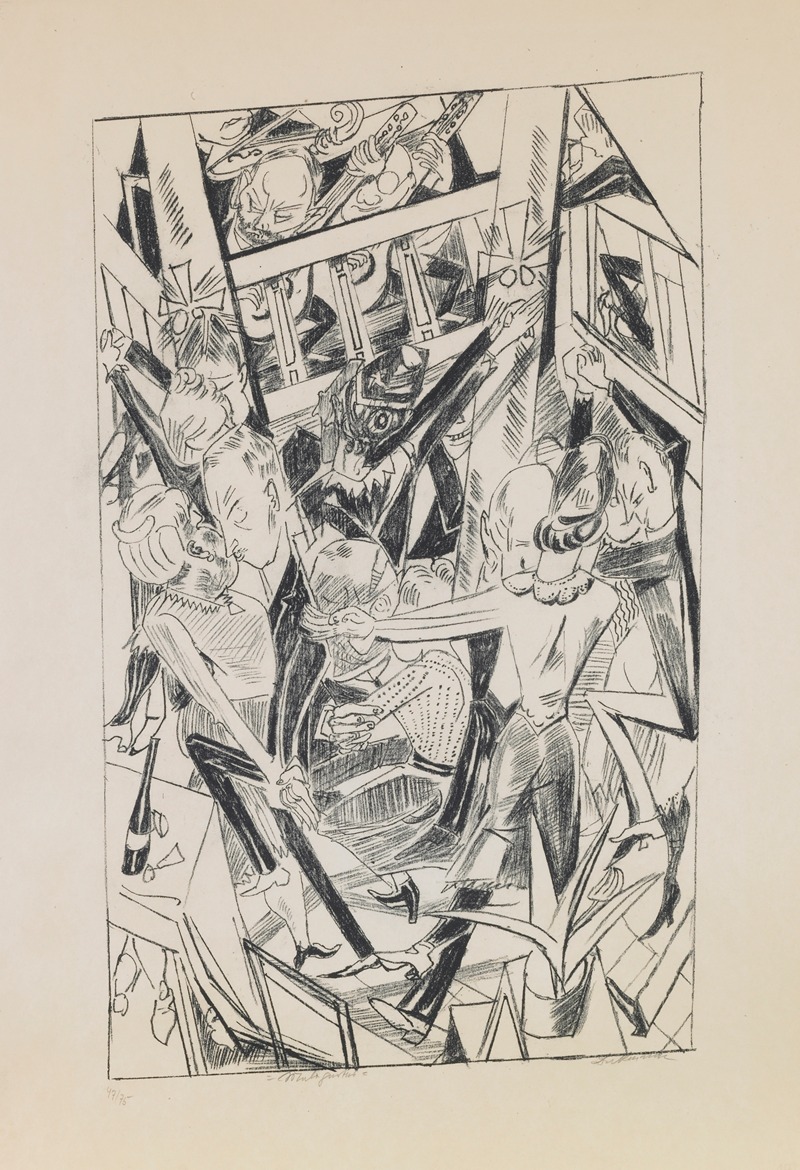 Max Beckmann - plate 8; Malepartus