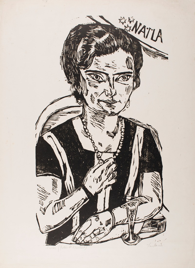 Max Beckmann - Portrait of ‘Frau H. M.’ (Naila)