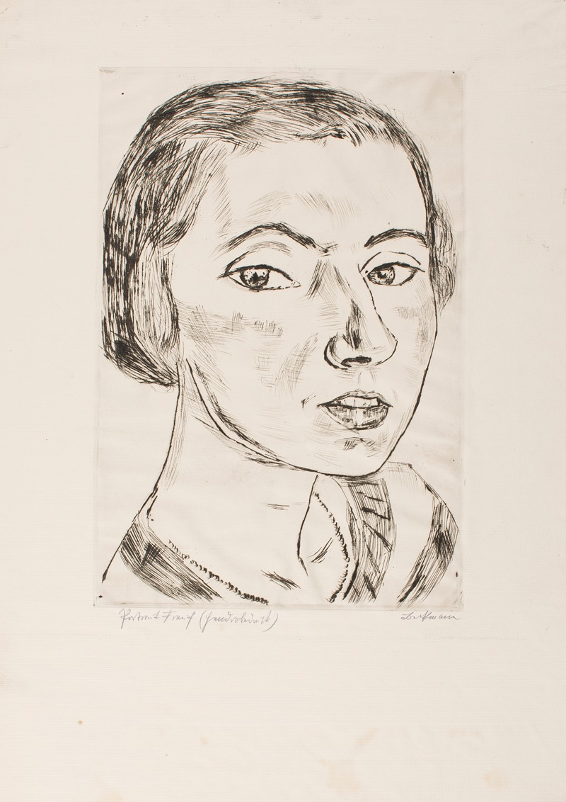 Max Beckmann - Portrait of Frau Parcus I