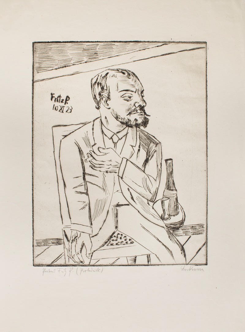 Max Beckmann - Portrait of Fritz P.