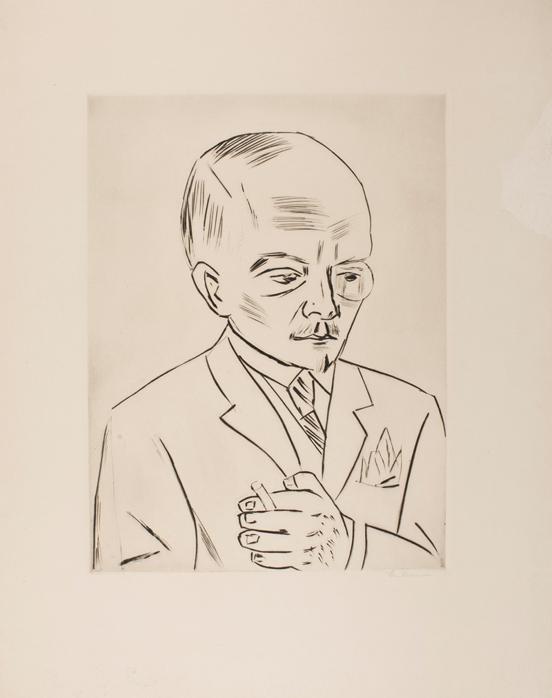 Max Beckmann - Portrait of Georg Swarzenski