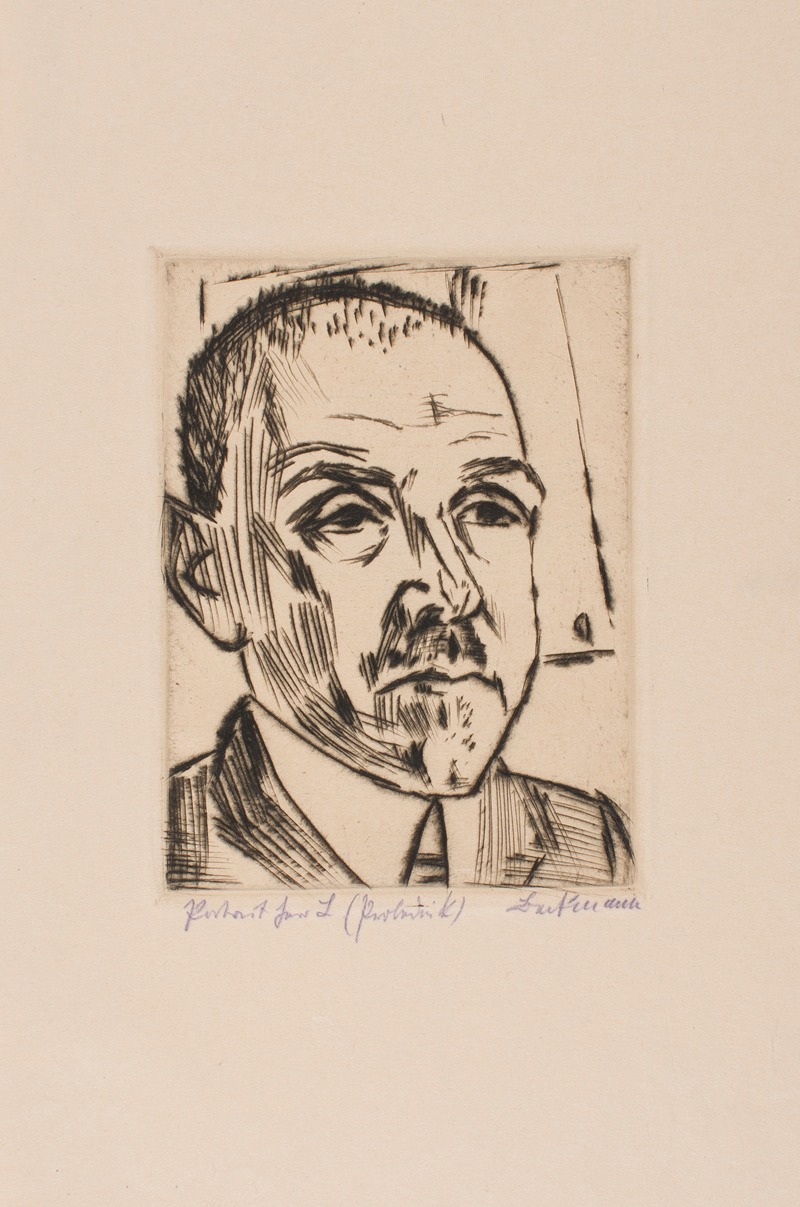 Max Beckmann - Portrait of Mr. Loeb