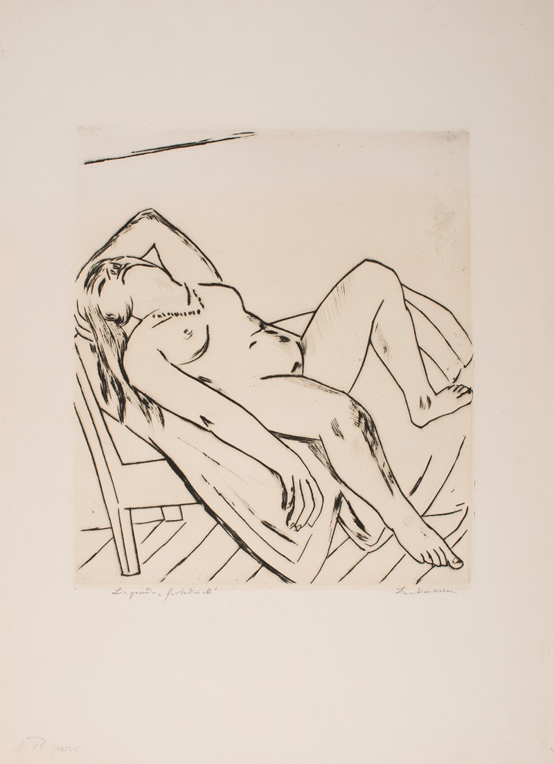 Max Beckmann - Reclining Figure