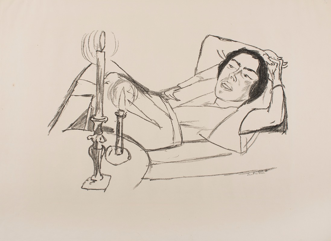 Max Beckmann - Reclining Woman (Portrait of Johanna Loeb)