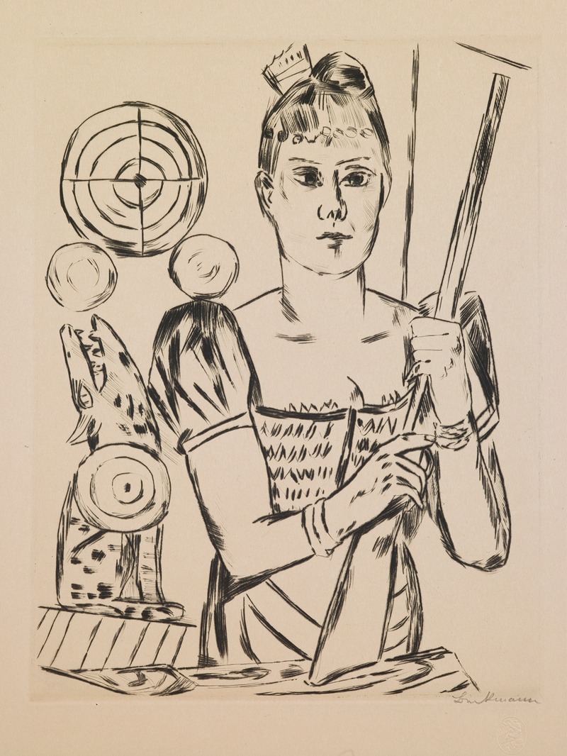 Max Beckmann - Shooting Gallery, plate 4 from the portfolio ‘Annual Fair’