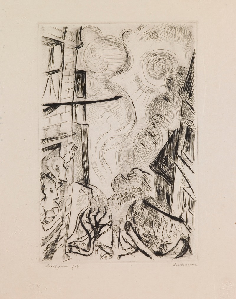 Max Beckmann - Spring, plate 13 from the portfolio ‘Faces’