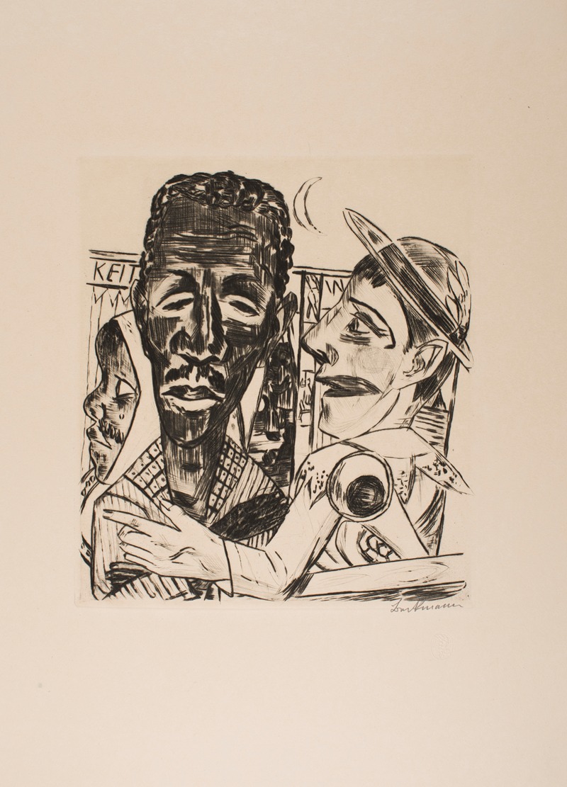 Max Beckmann - The Negro, plate 6 from the portfolio ‘Annual Fair’