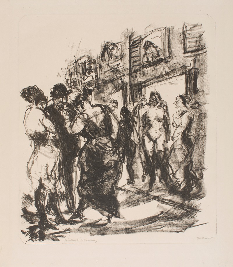 Max Beckmann - Ulrikus Street in Hamburg