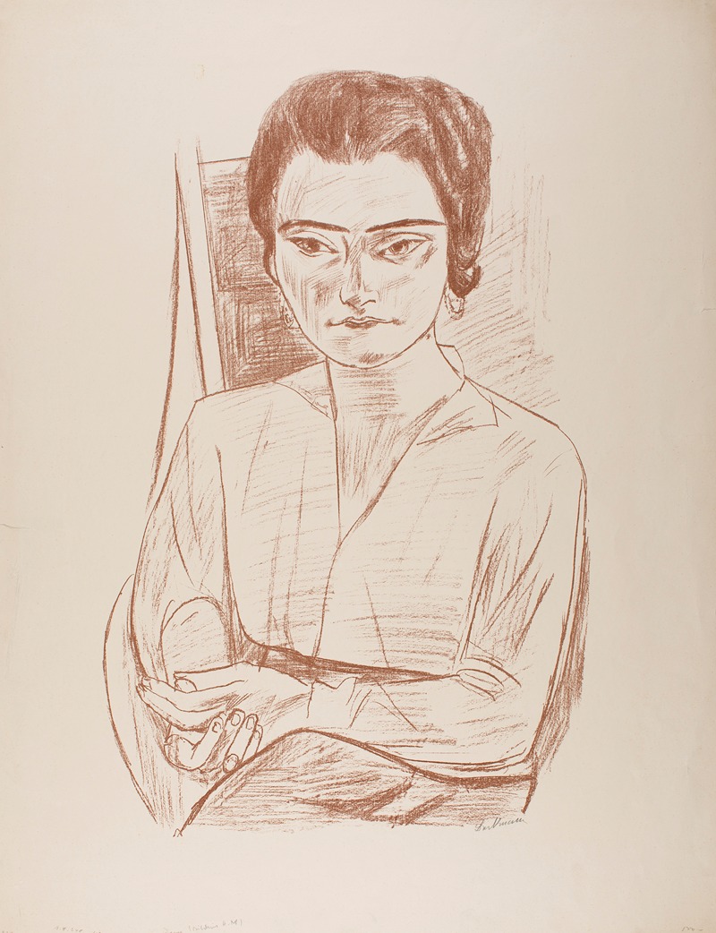 Max Beckmann - Young Woman (Portrait of Naila, ‘Frau H. M.’)