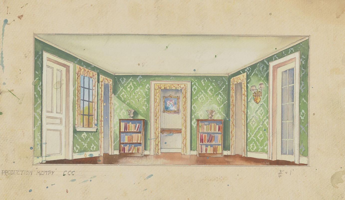 A.R. Schmidt - Kempy: Sketch no. 2A (Domestic Interior)