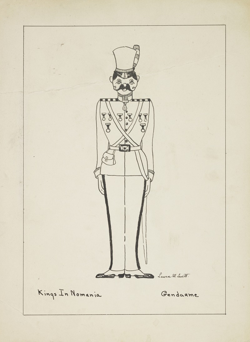 Laura Levett - Kings in Nomania: Gendarme miliitary uniform