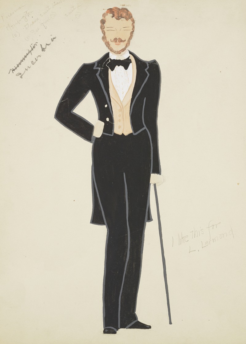 Lucie Gilligan - New York Fireman: Black tailcoat, black trousers