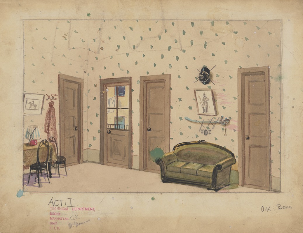 Manuel Essman - Einmal Mensch: Sketch no. 1, Act I (Domestic Interior)