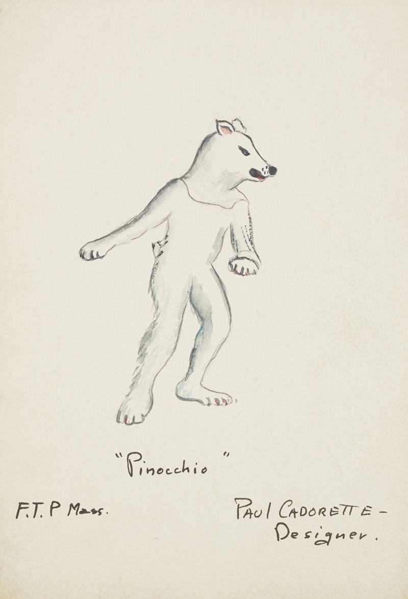 Paul Cadorette - Pinocchio: Polar Bear. Polar bear suit