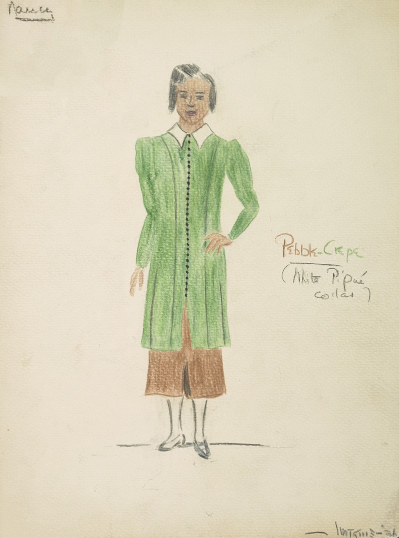 Perry Watkins - Case of Philip Lawrence: Green coat with brown skirt