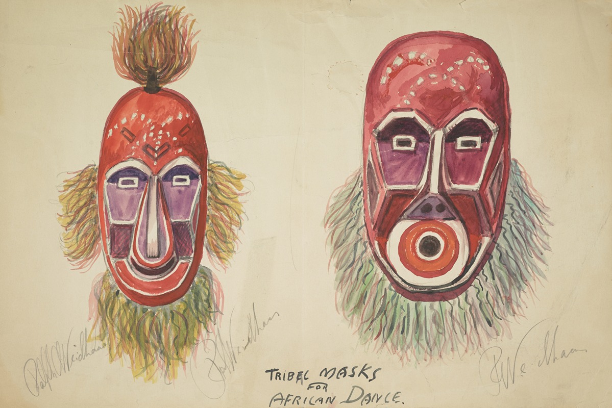 Ralph Weidhaus - African Dancers: Tribal Masks