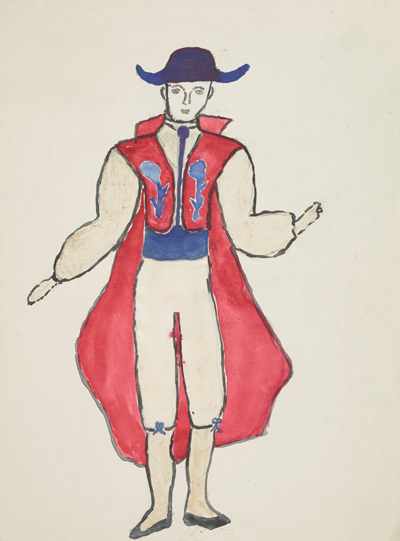 Robert Byrne - Circus: Burton Lancaster & Nicholas Luccia red vest cape with blue cummerbund and hat