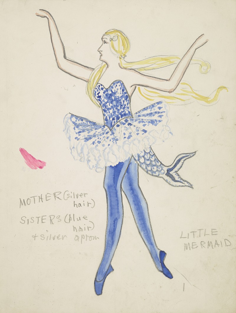 Robert Byrne - The Little Mermaid: Mother:Sisters blue ballet bodice and tutu with fishtail attached