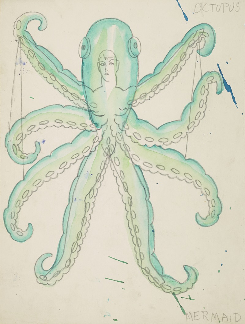 Robert Byrne - The Little Mermaid: Octopuc blue-green